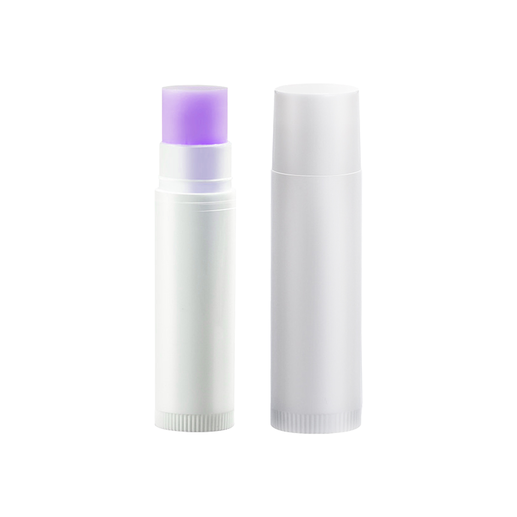 5g Natural Beeswax Lip Balm Moisturizer In White Tube With Sticker Imprint 9