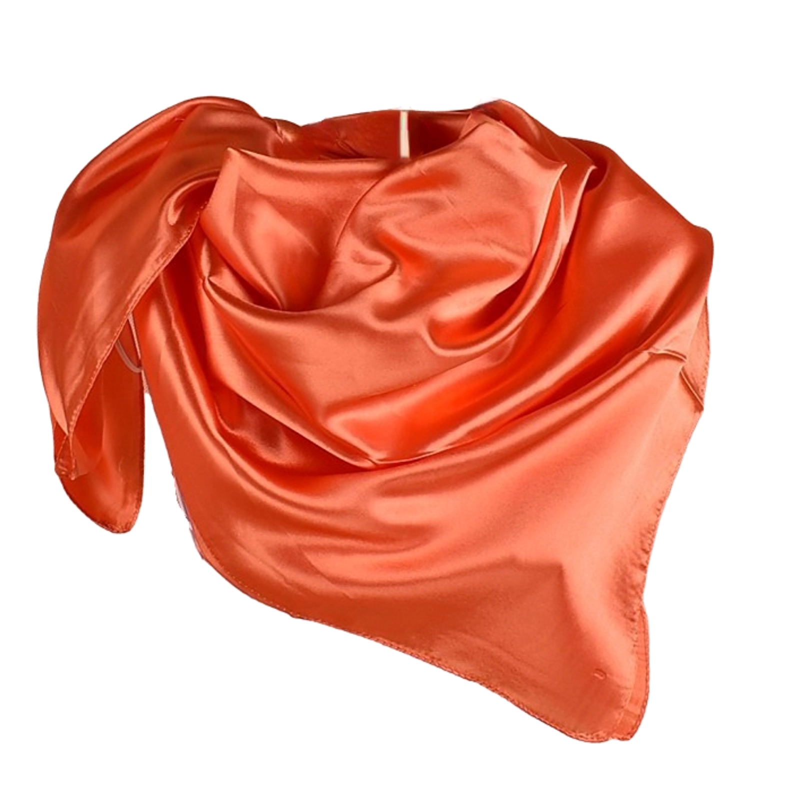 Solid Color Imitation Silk Large Square Scarf 3