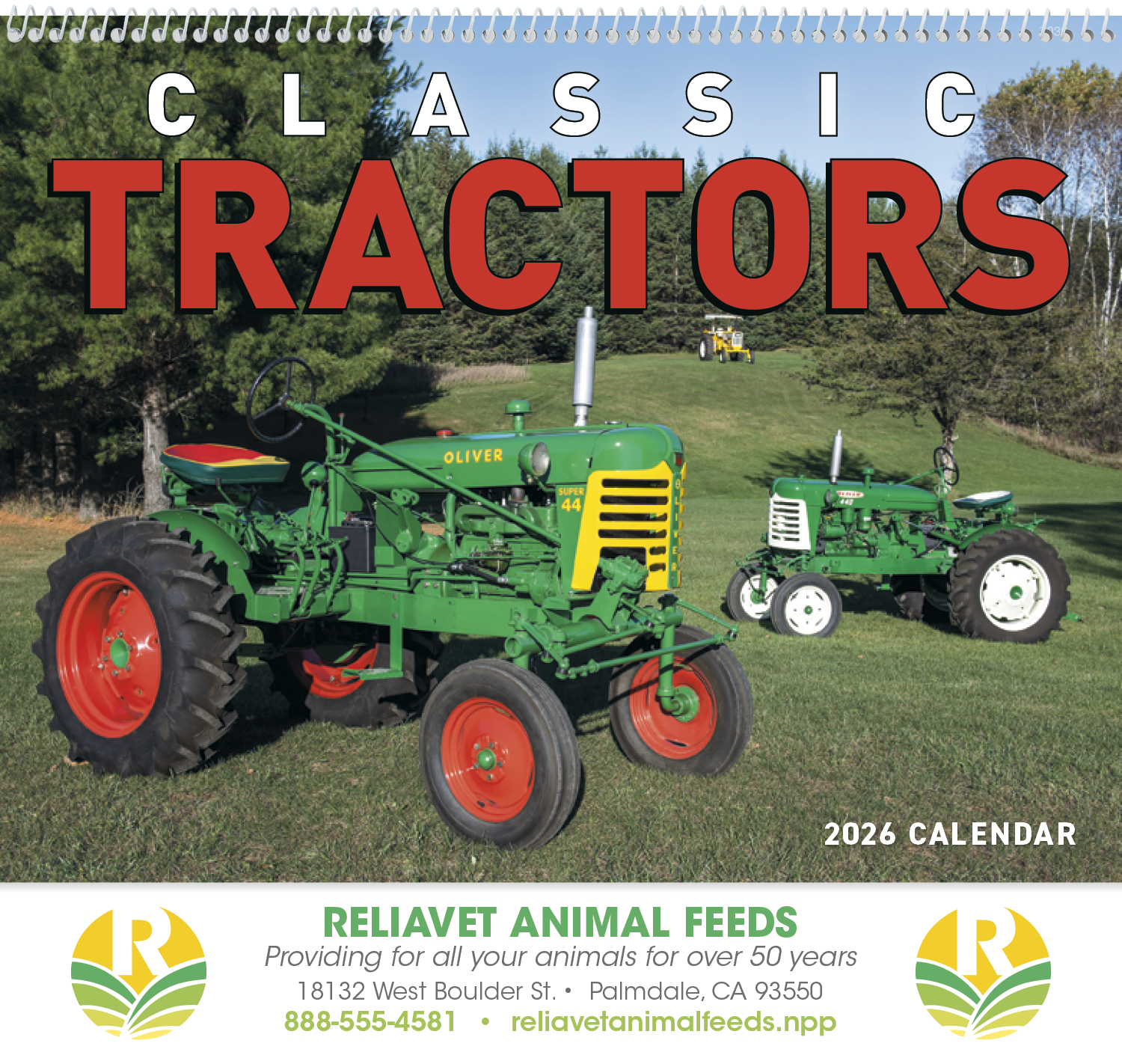 Good Value™ Classic Tractor - Spiral Calendar 13