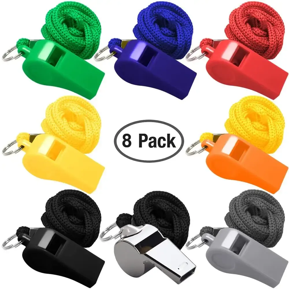 Colorful Emergency Whistle with Lanyard 5