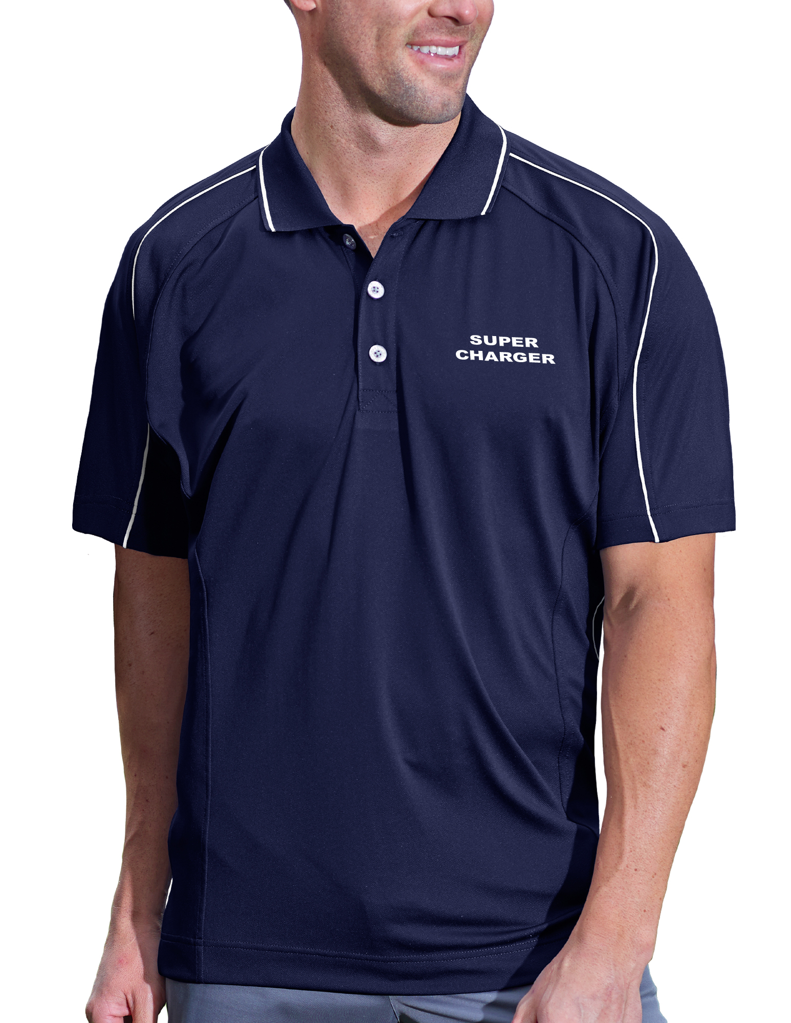 Men's Super Charger Hybrid Cooler Polo Shirt 1