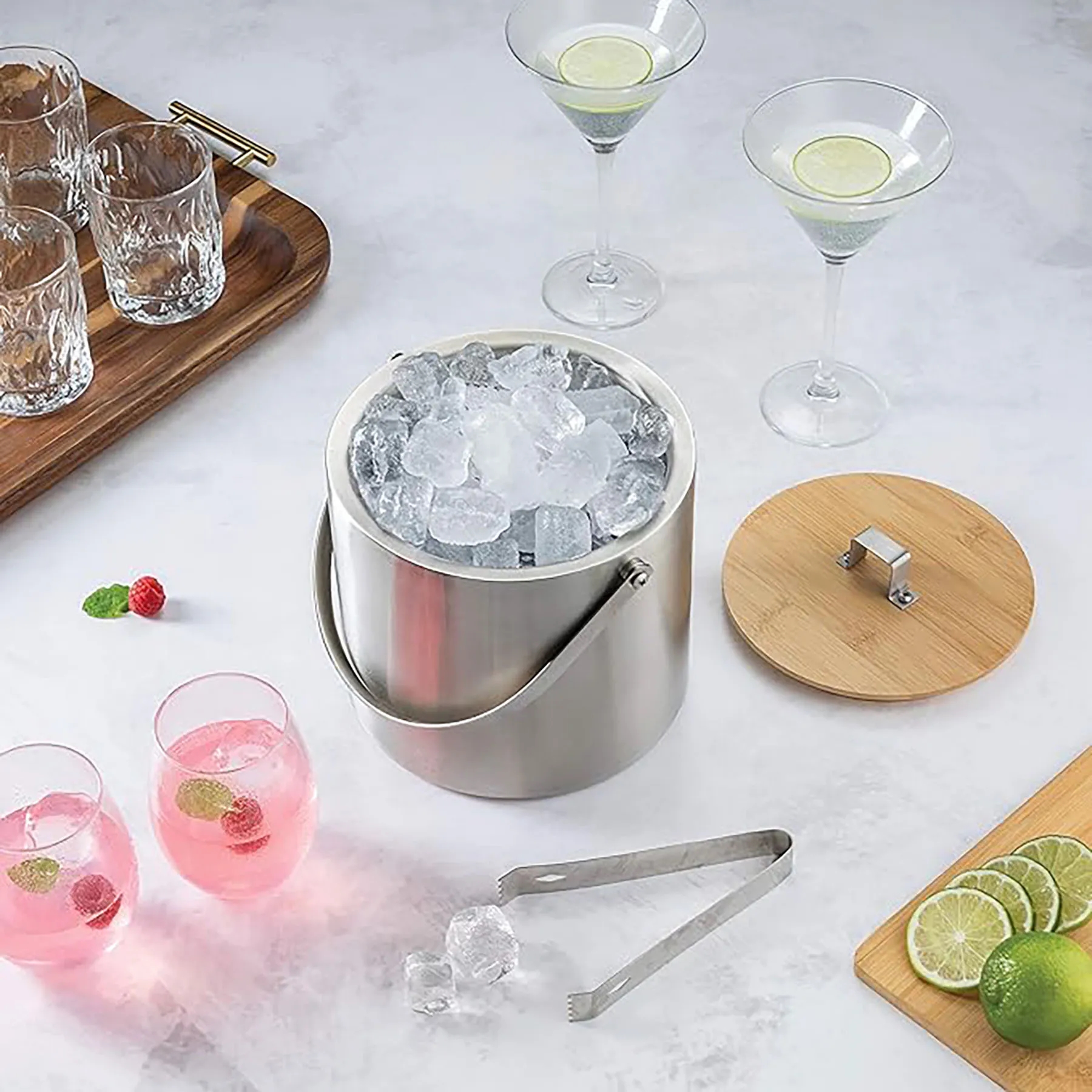 Stainless Steel Insulated Ice Bucket 1