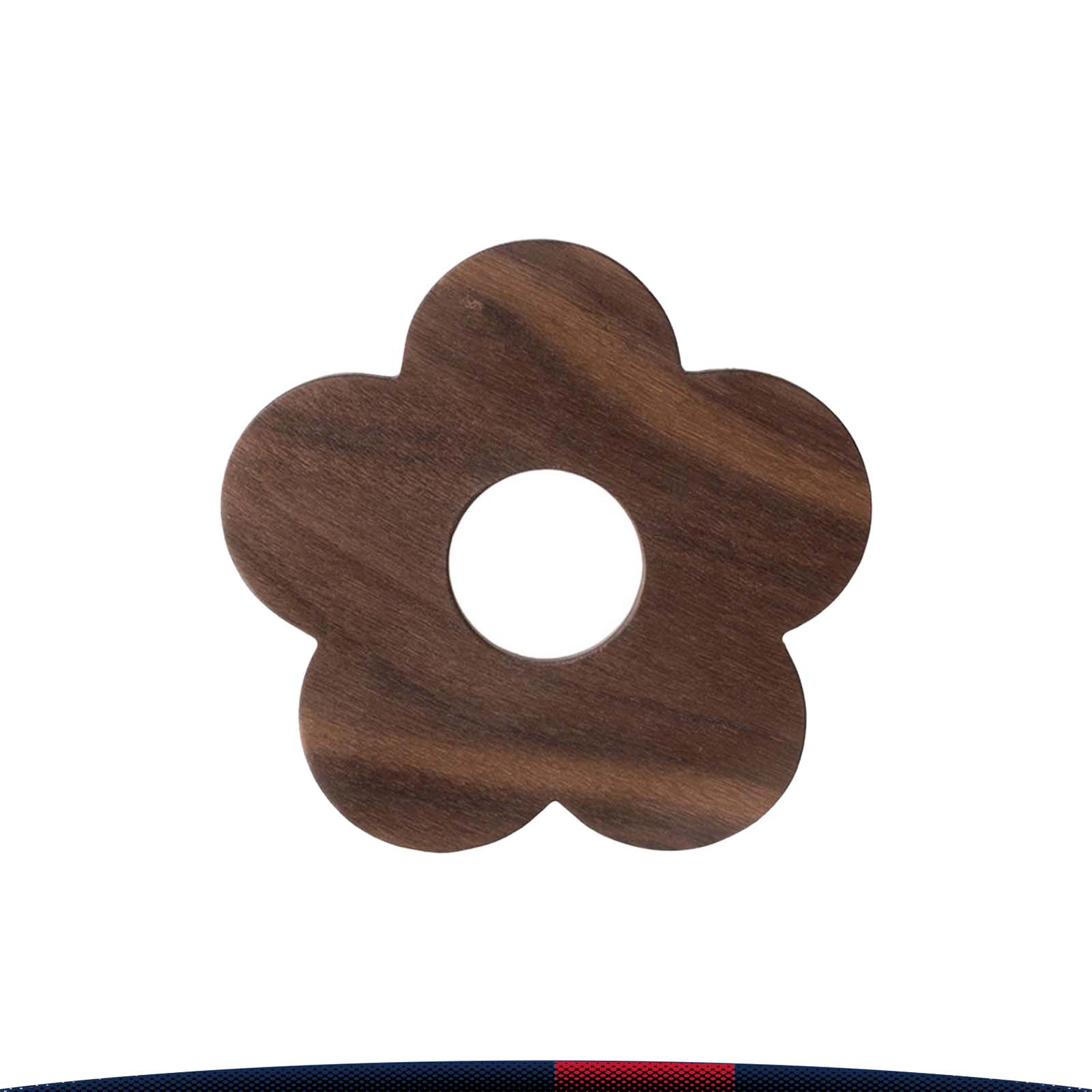 Plum Flower Shaped Wood Coaster 2