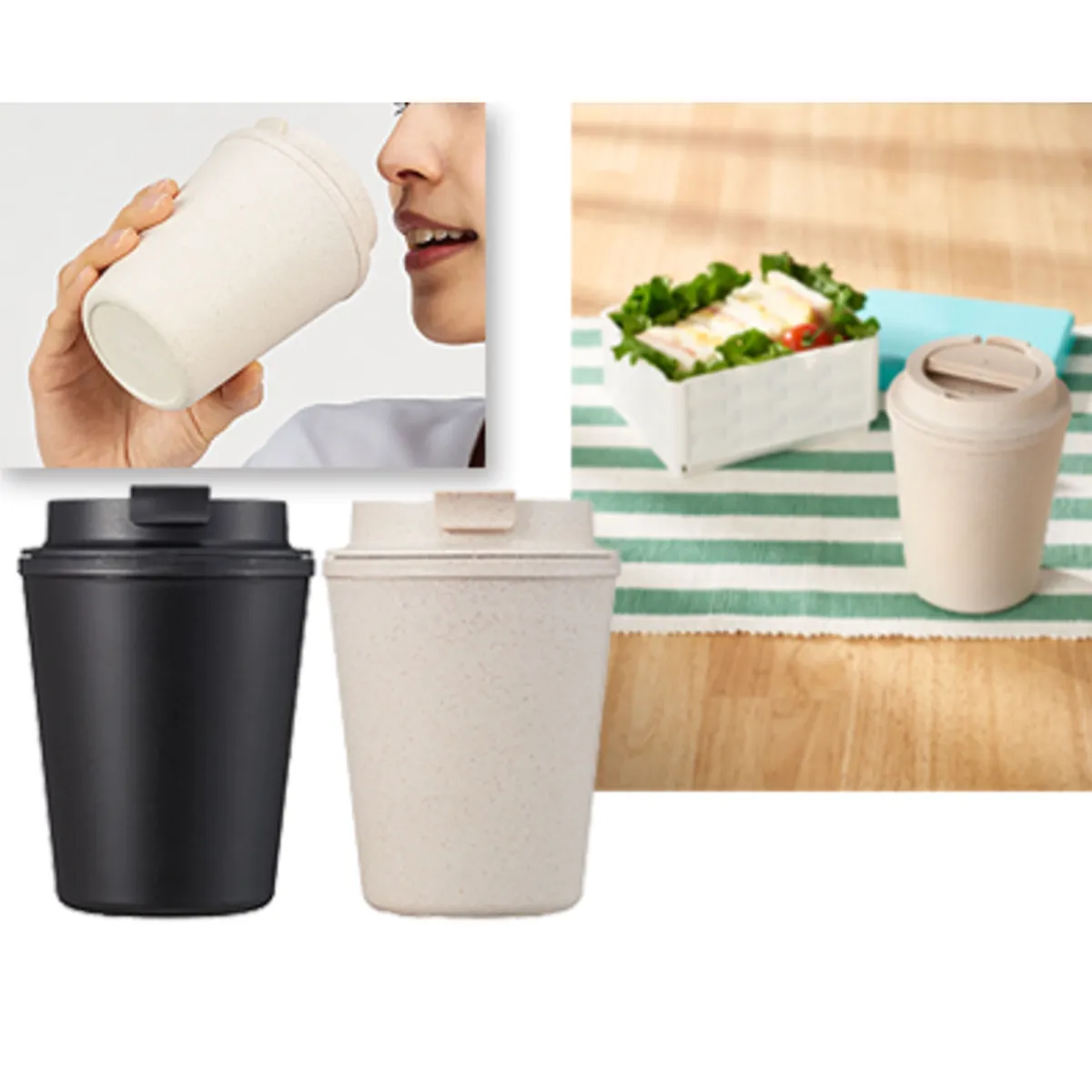11oz Coffee Ground Wheat Straw Water Coffee Cup 5