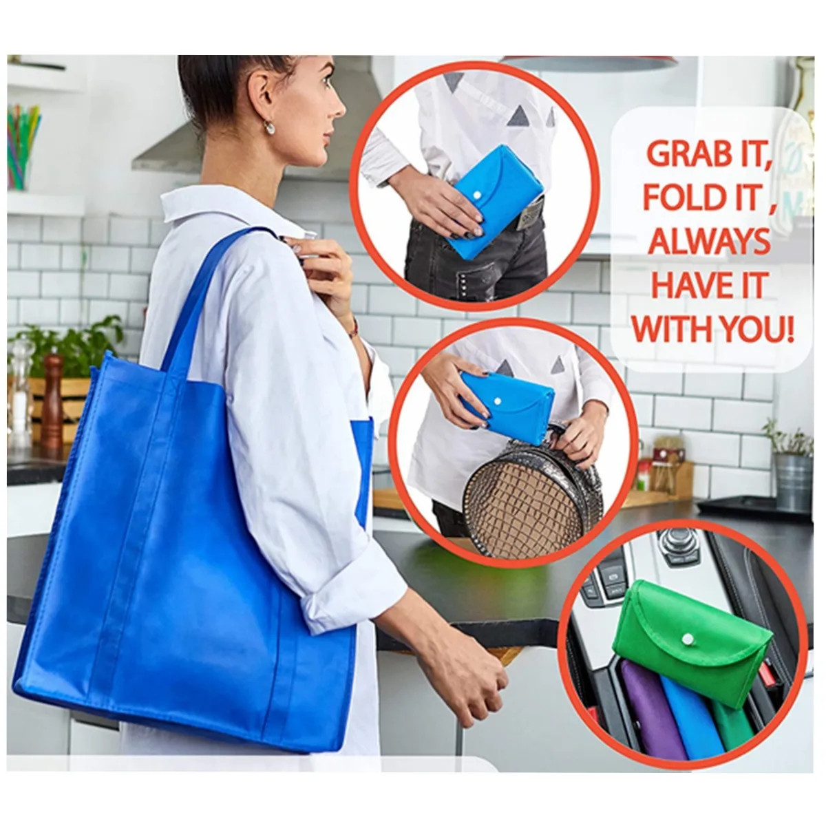 Reusable Foldable Grocery Bags For Shopping 4