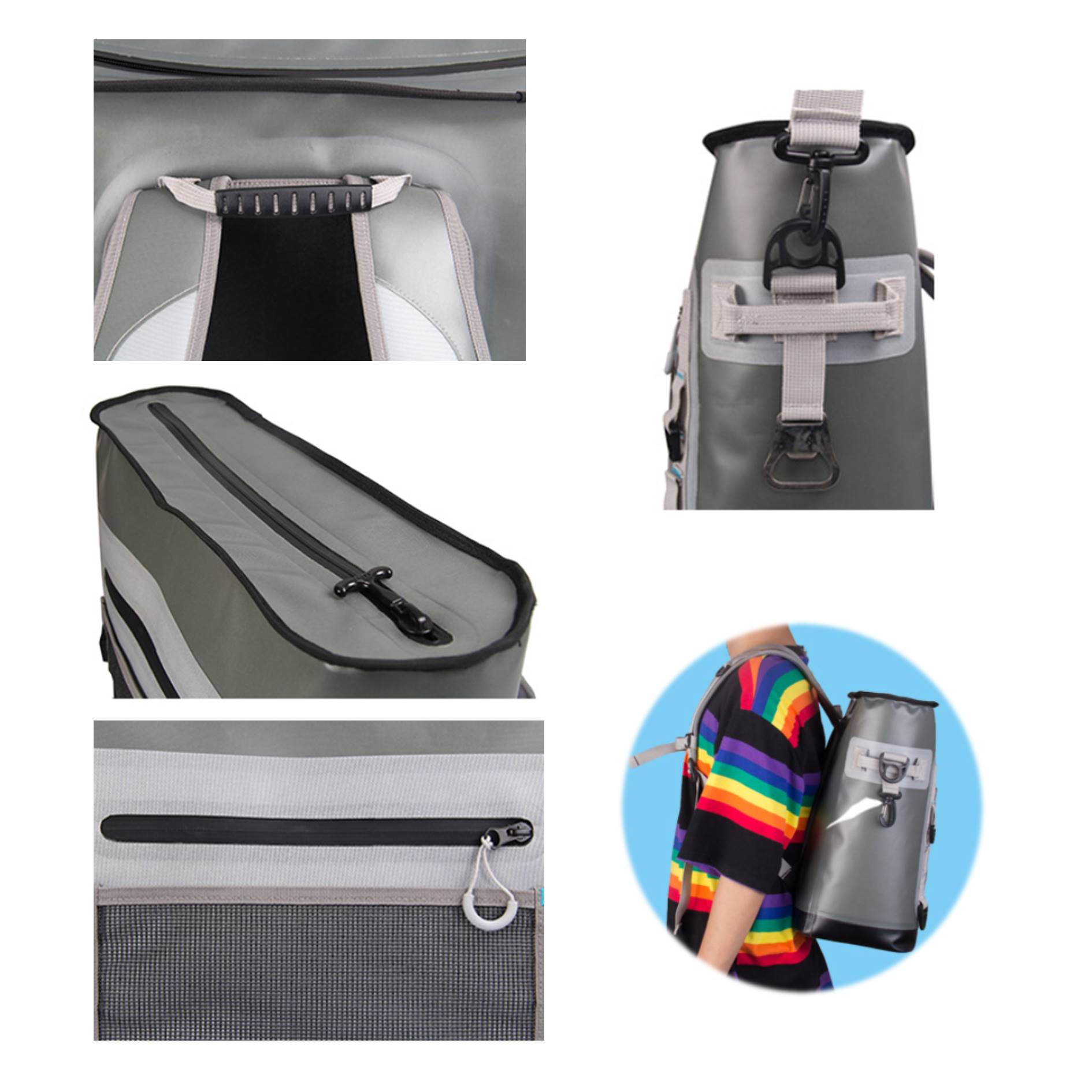Waterproof Insulated Backpack Food Cooler Bag 4