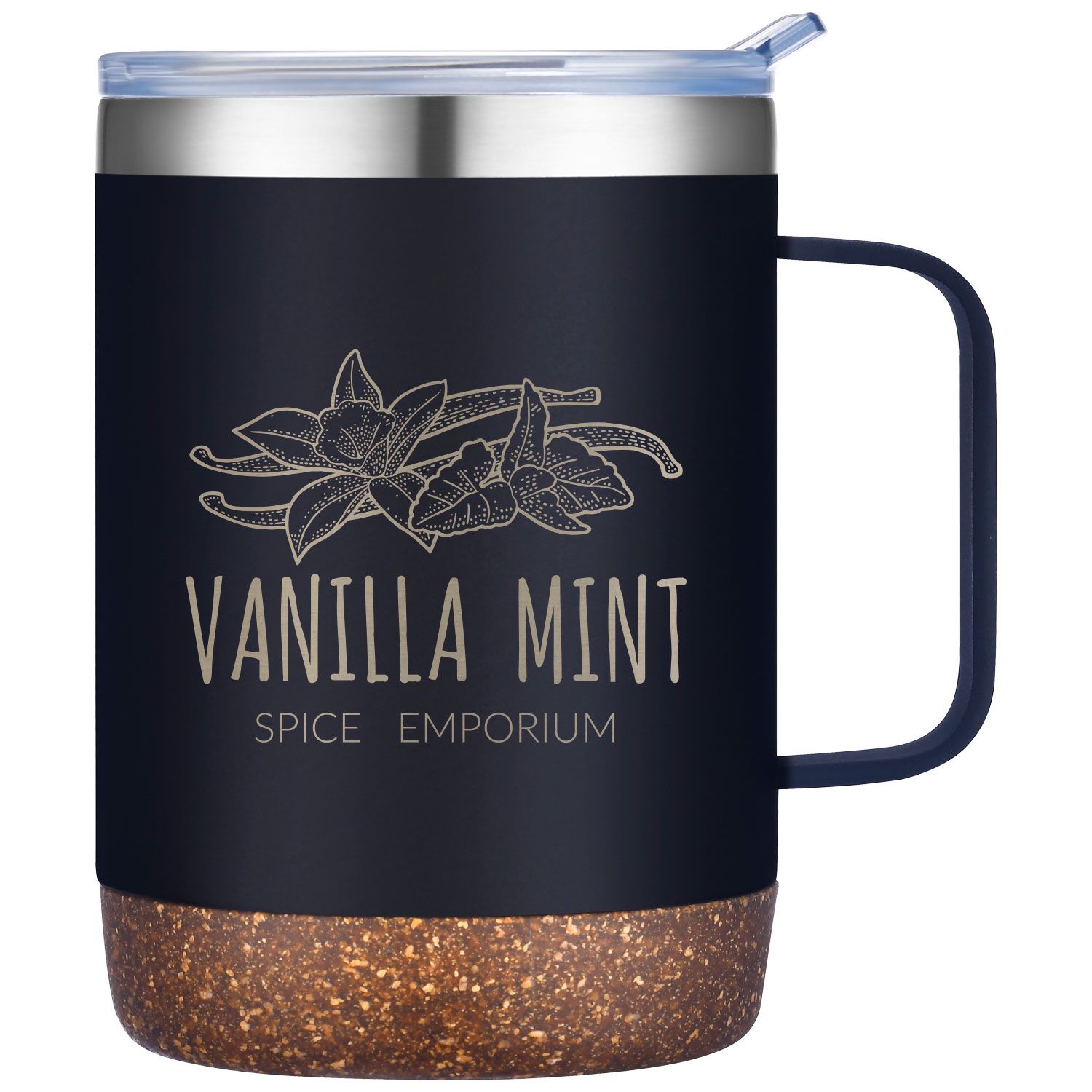 SARATOGA POWDER COATED CORK BOTTOM MUG 12 OZ 13