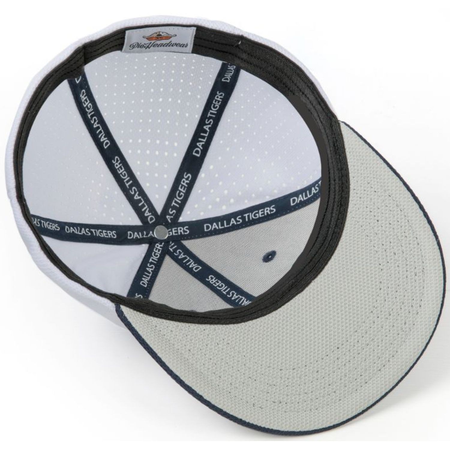 Premium 6-Panel Mid Crown Perforated back 4-Panels Vapor Tech Fabric Spandex Shape Cap 3