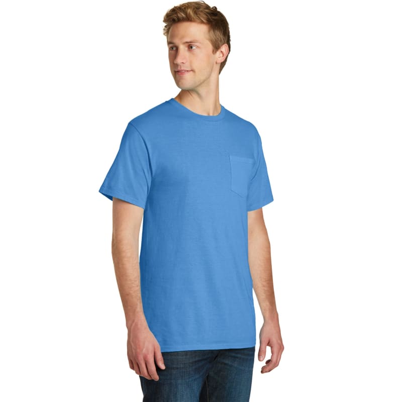 Port & Company Beach Wash Garment-Dyed Pocket Tee. 23