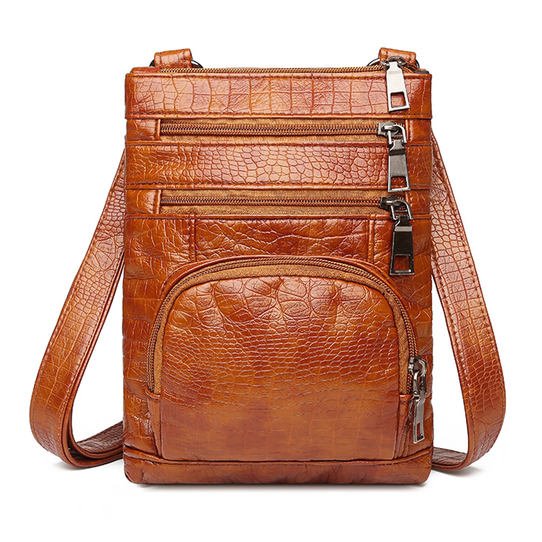 Leather Crossbody Bag for Women Multi-Pocket 5