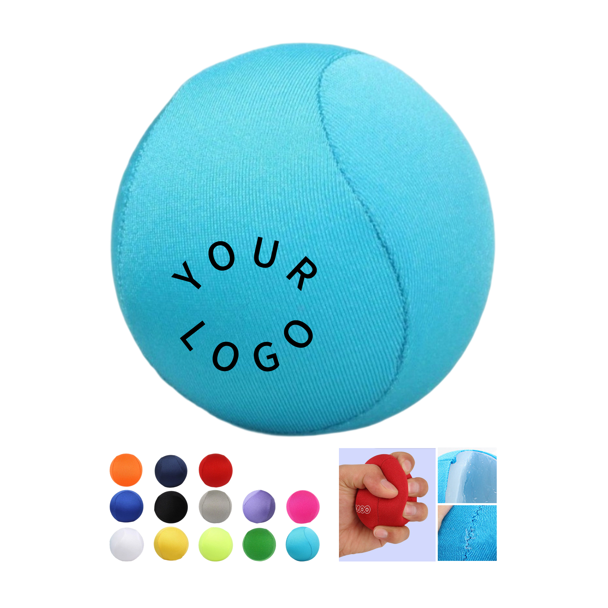 TPR Cloth Wrapped Stress Ball 2.17" Diameter 13