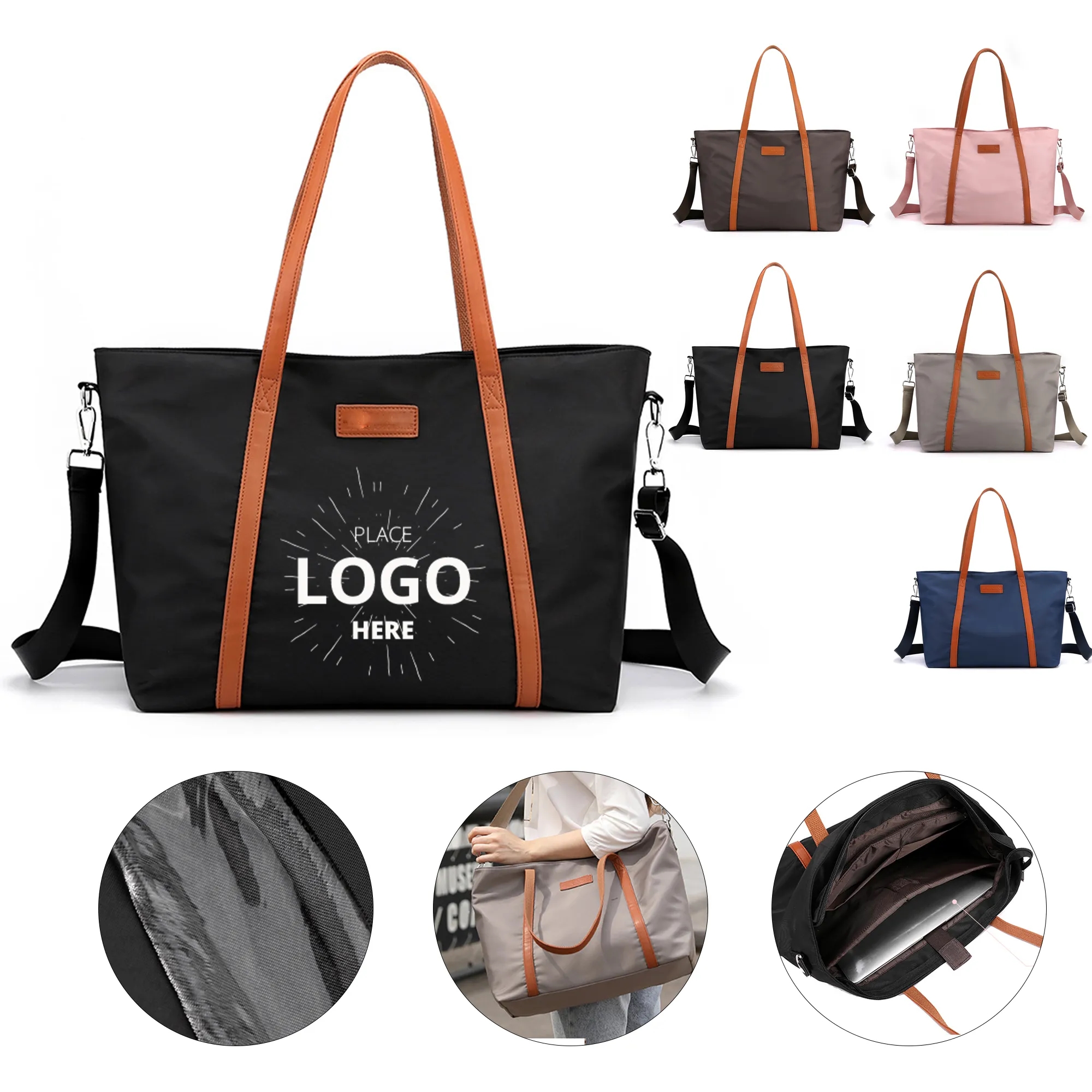 Women's Compartmentalized Laptop Shoulder Bag 5