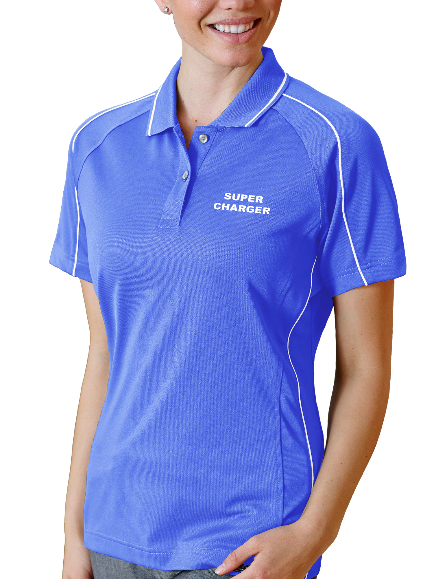 Ladies' Super Charger Hybrid Cooler Polo Shirt 3
