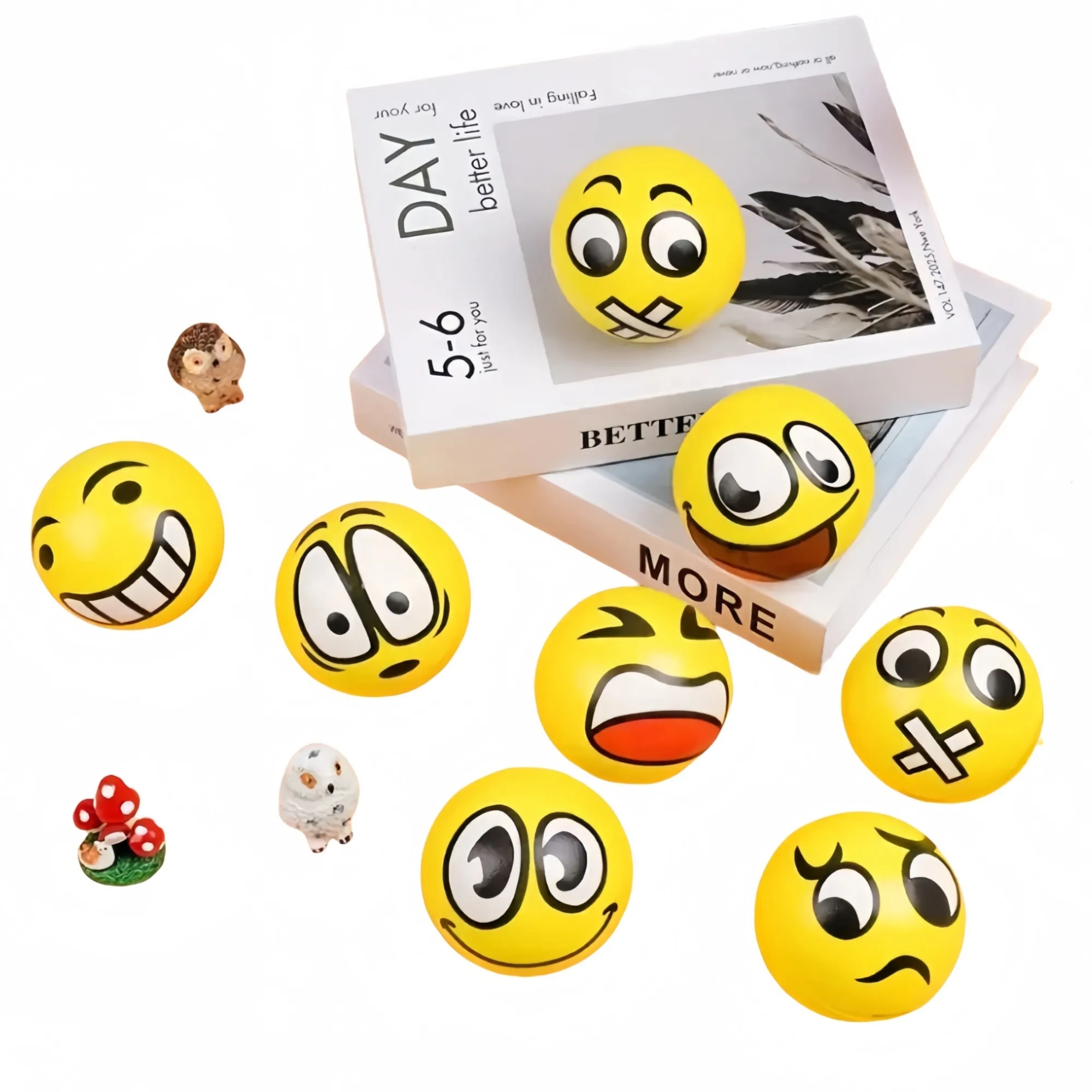 2.5inch Random Style Face Stress Ball 1