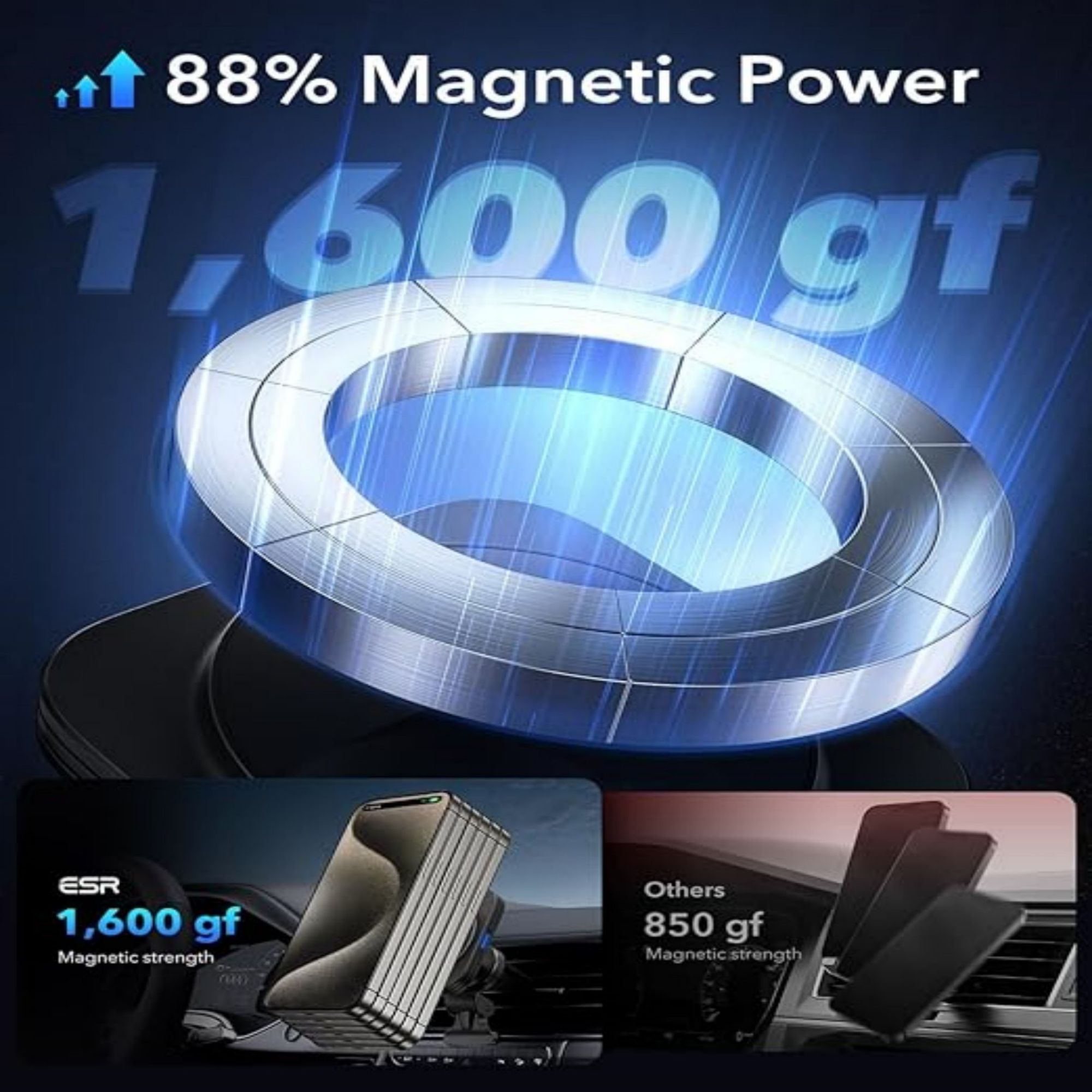 Magnetic Wireless Car Charger 1