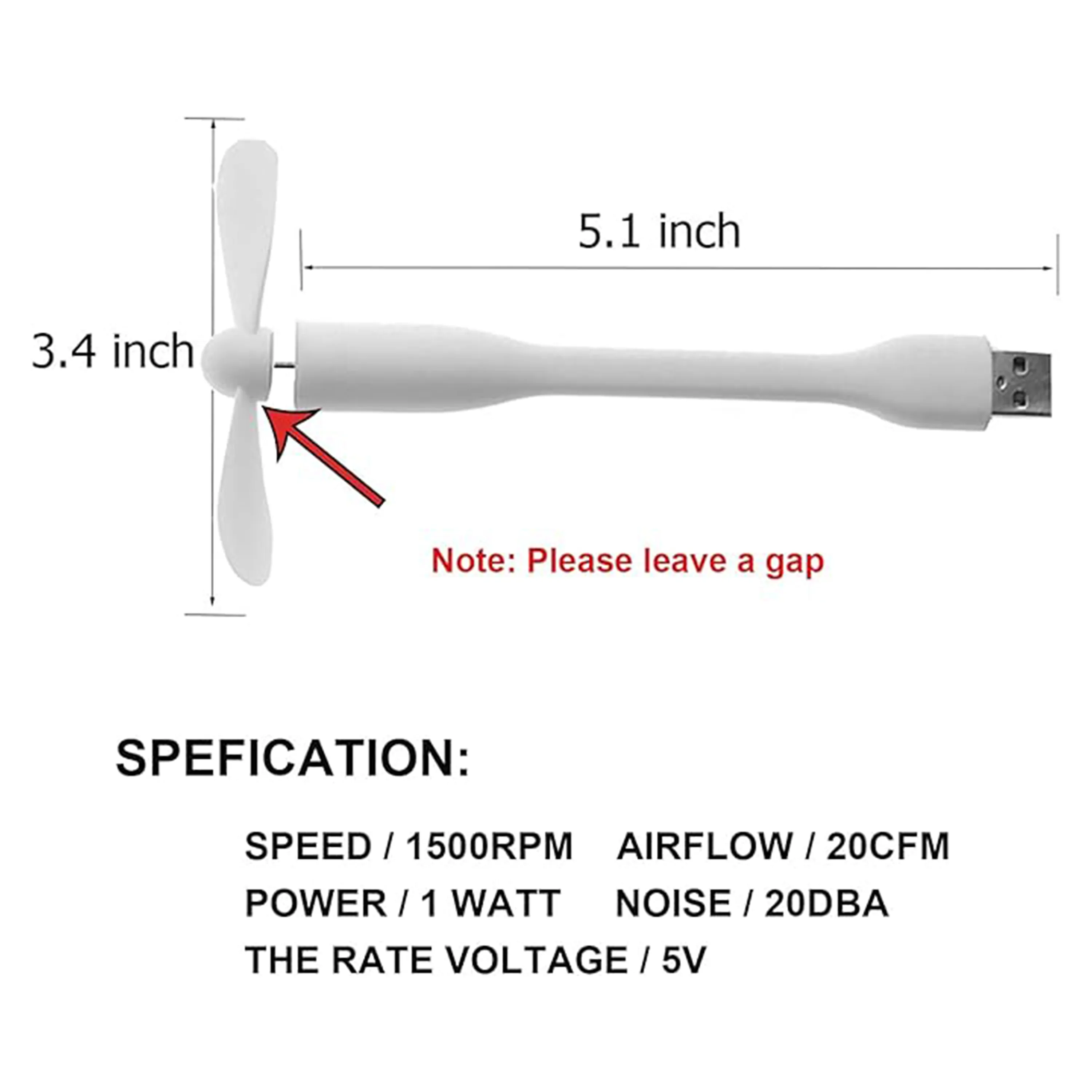 Portable Mini USB Flexible Fan 1