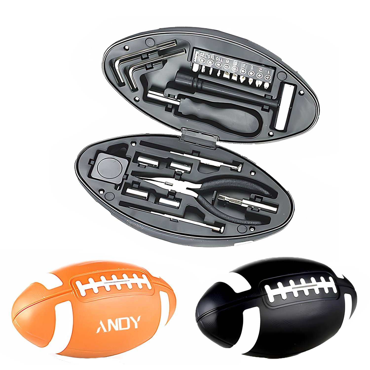 Home Office Rugby Shaped Handmade Tool Set 9