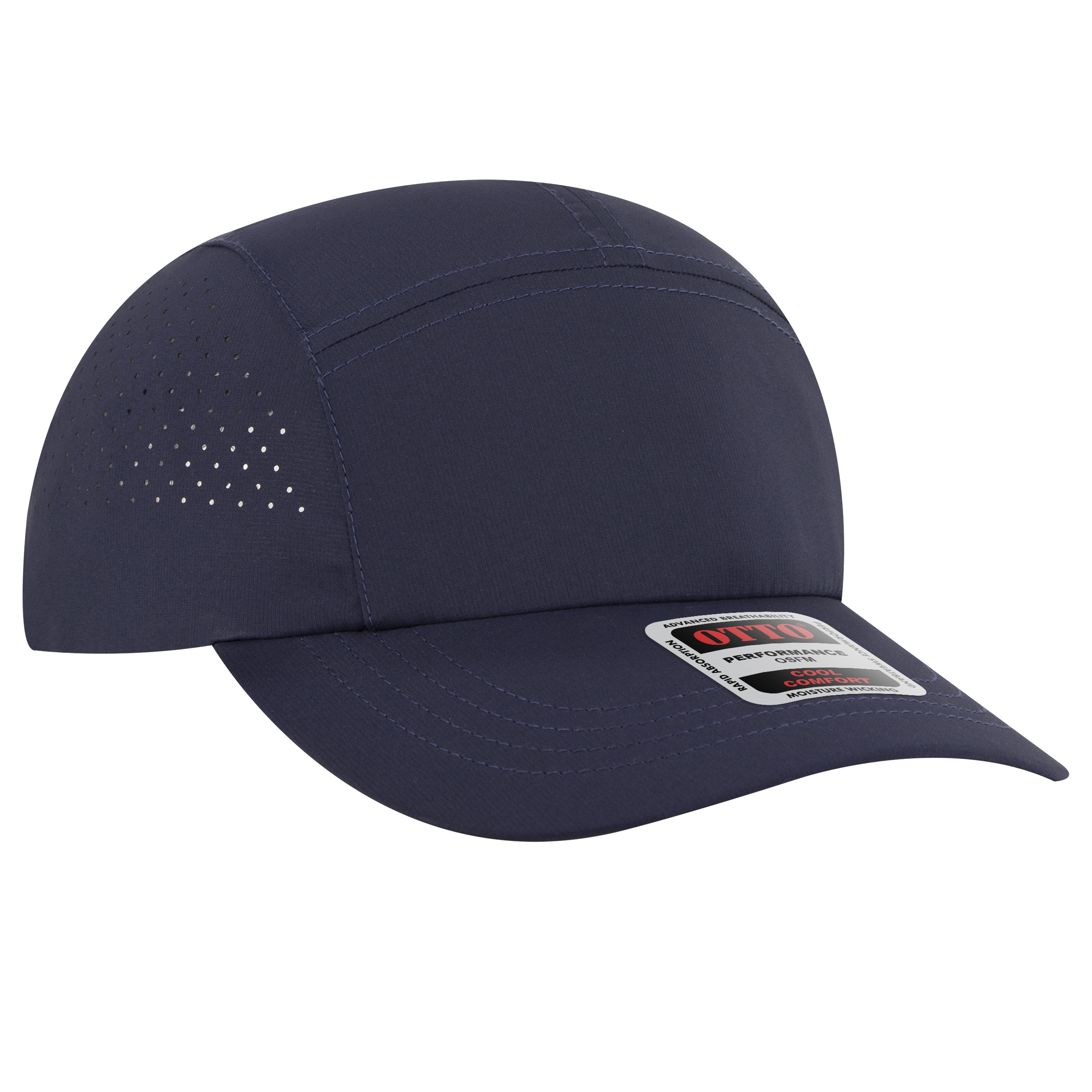 OTTO CAP 5 Panel Running Hat w/ Elastic Soft Visor 1