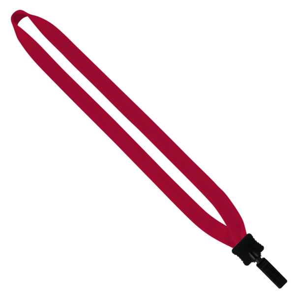 3/4" Cotton Lanyard with Plastic Clamshell & Bulldog Clip 6