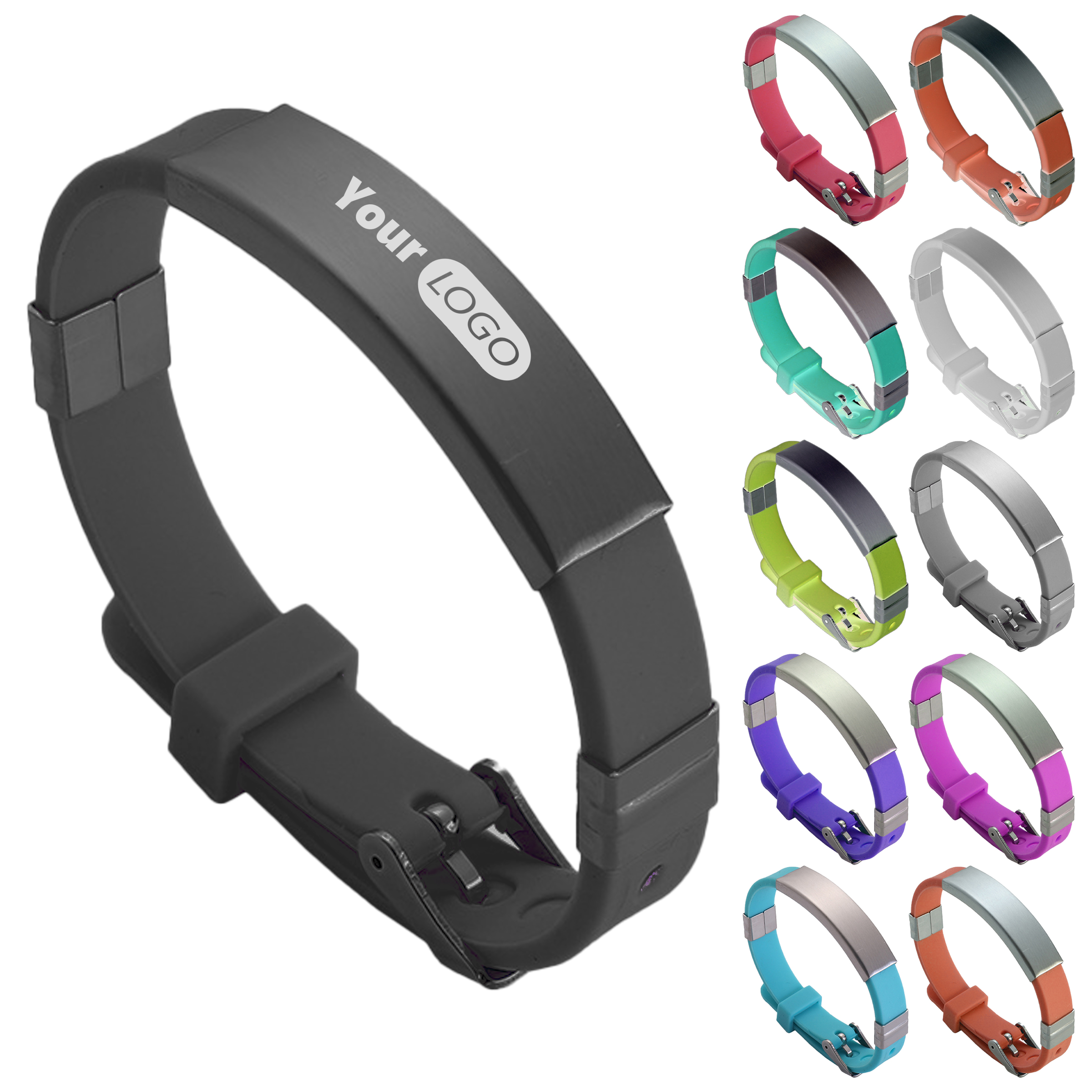 Silicone Customizable Fitness Bracelet 1