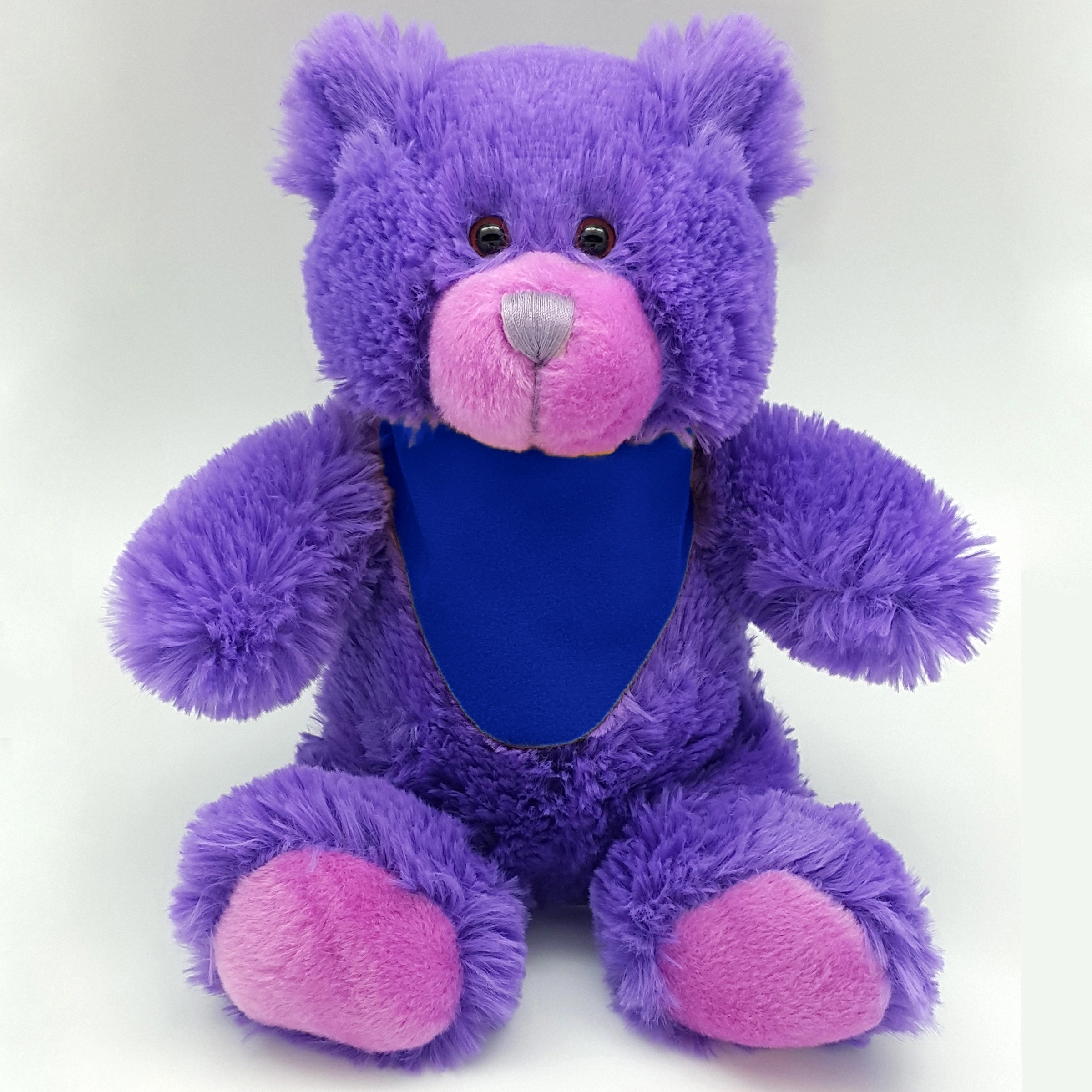 8" Bright Color Purple Bear 3