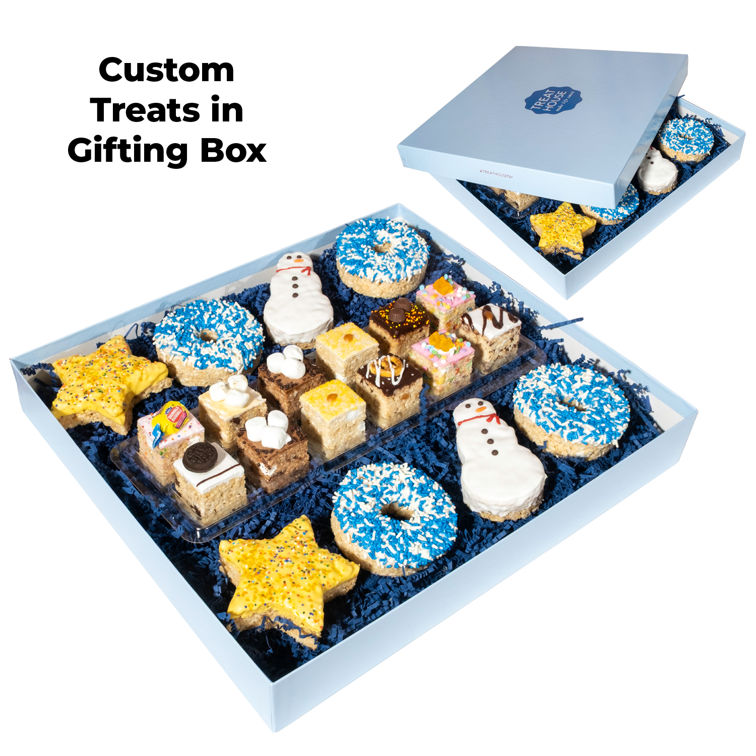 Deluxe box with 12 handmade crispy rice treats and 8 hand-dipped shapes 10