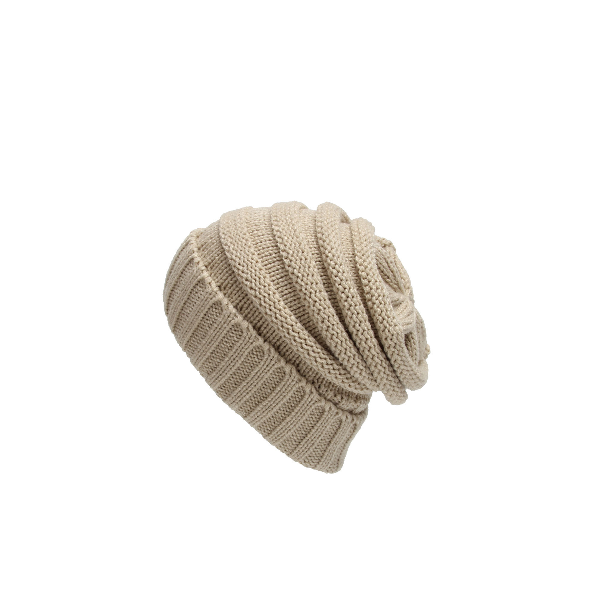 Acrylic Rib Knit Slouch Beanie 14