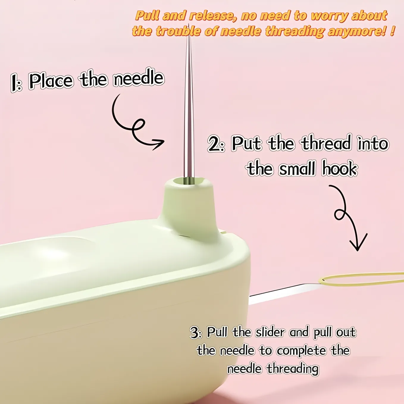 Purple Dual-Head Sewing Tool Threader and Stitch Remover for Tailors Wholesale 3