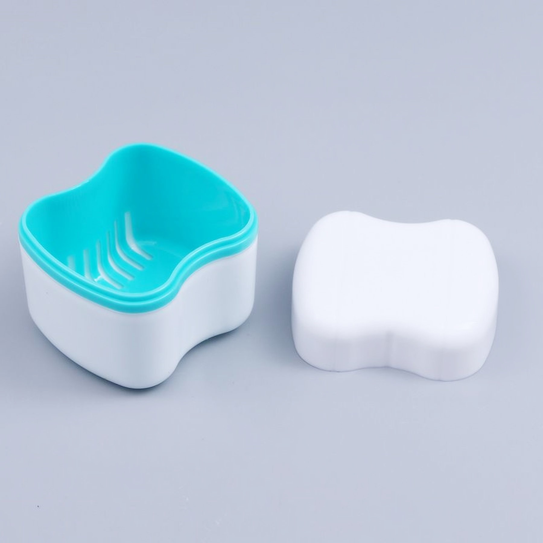 Denture Bath Case With Basket Retainer Soaking Box 4