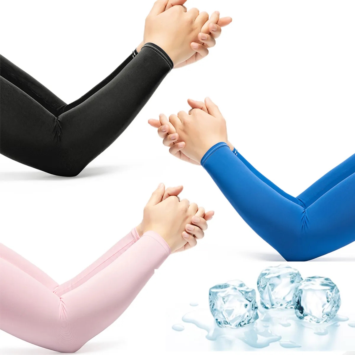 Elastic Outdoor Seamless Cool Arm Sleeves 3