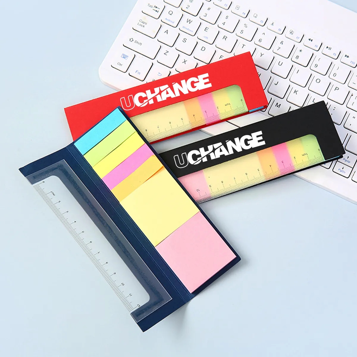 Sticky Note And Ruler Set With Color Flags 2