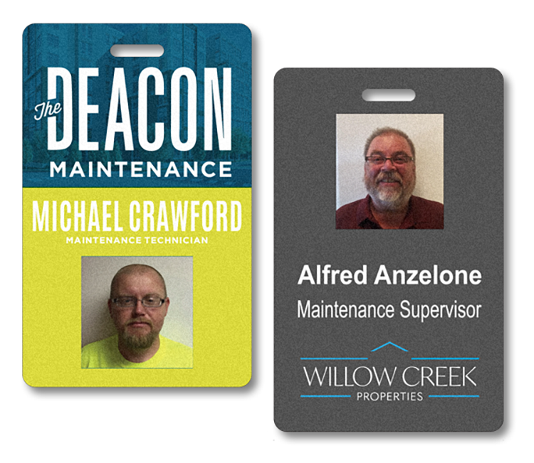 The Parthenon full color badge with a personalized photo 2 1/8"x3 3/8" 7