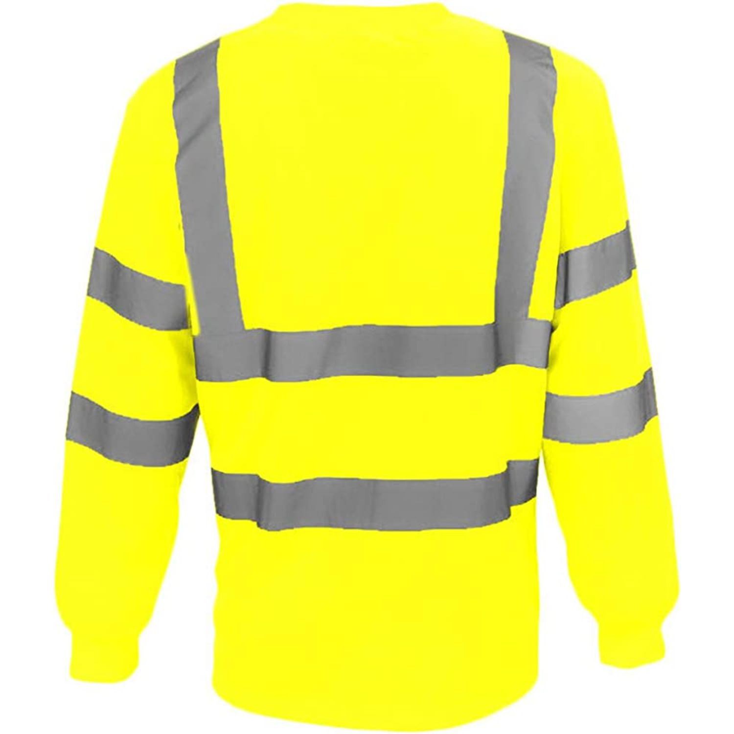 3.8 oz. Polyester Class 3 Odor Reducing Double Band Reflective Tape Safety T-Shirt 2