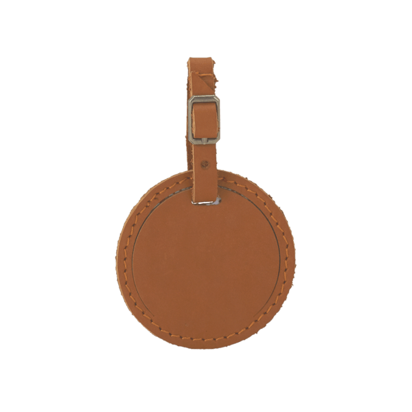 Culver Round Leather Luggage Tag 8