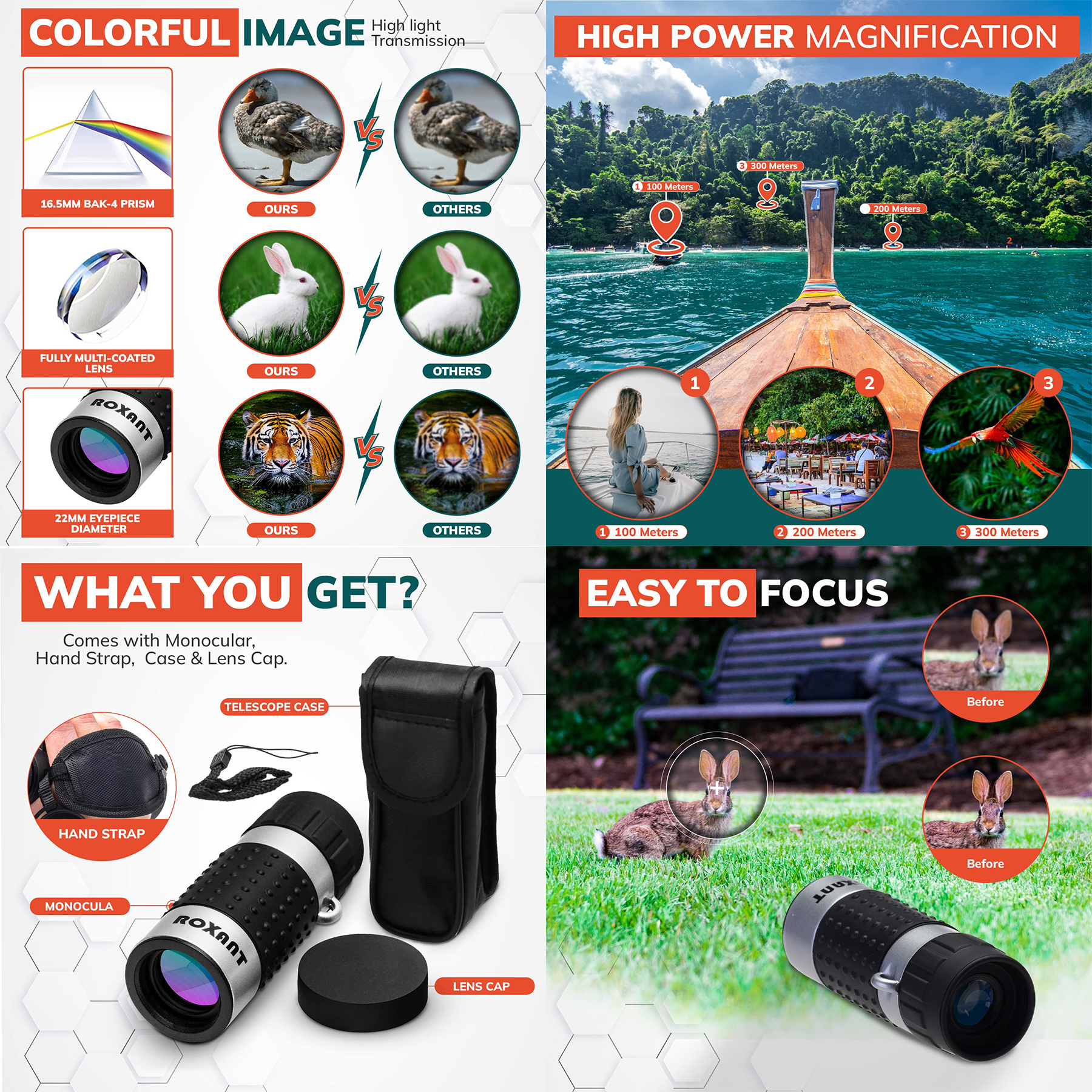 Monocular Telescope - High Definition Ultra Light Pocket Telescope 2