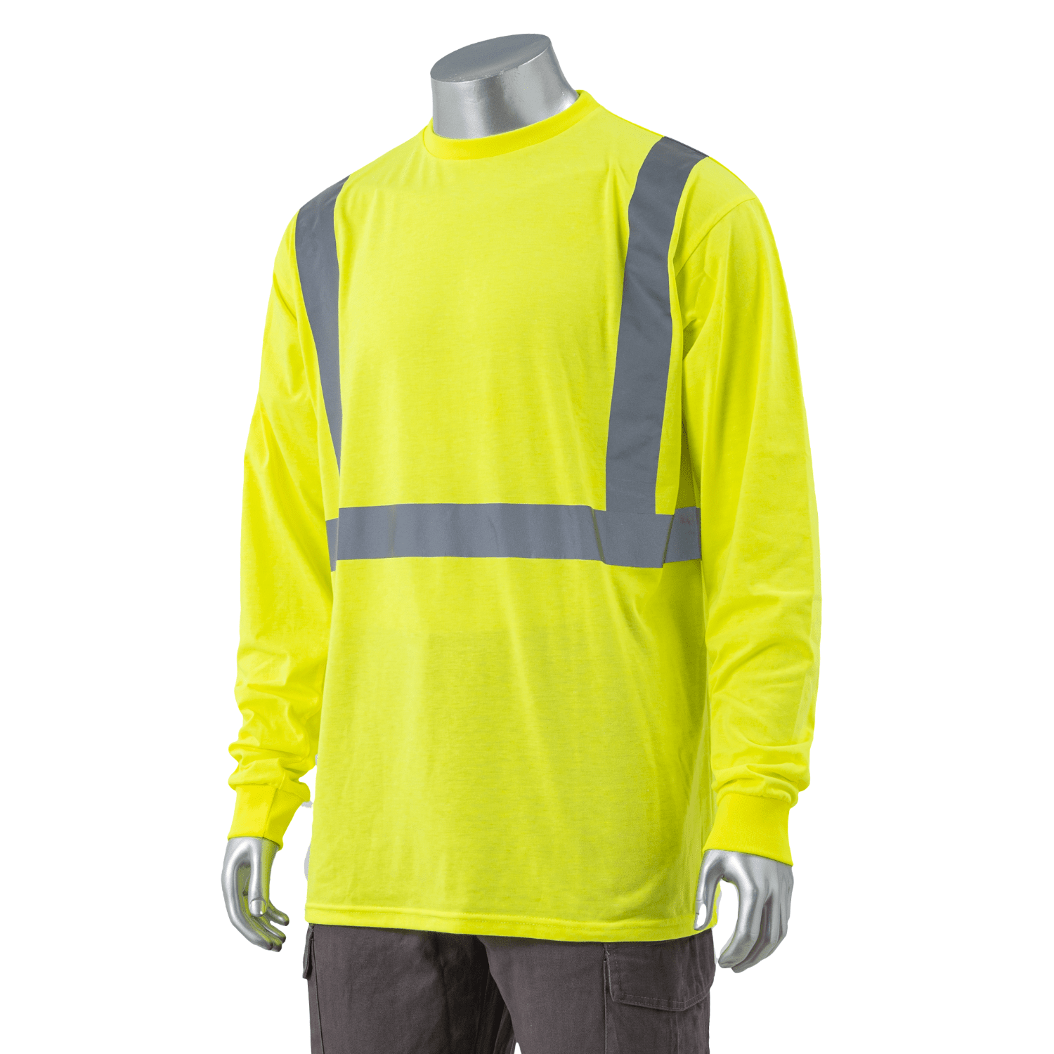 5 Oz. Poly-Cotton Class 2 Reflective Tape Safety T-Shirt 6