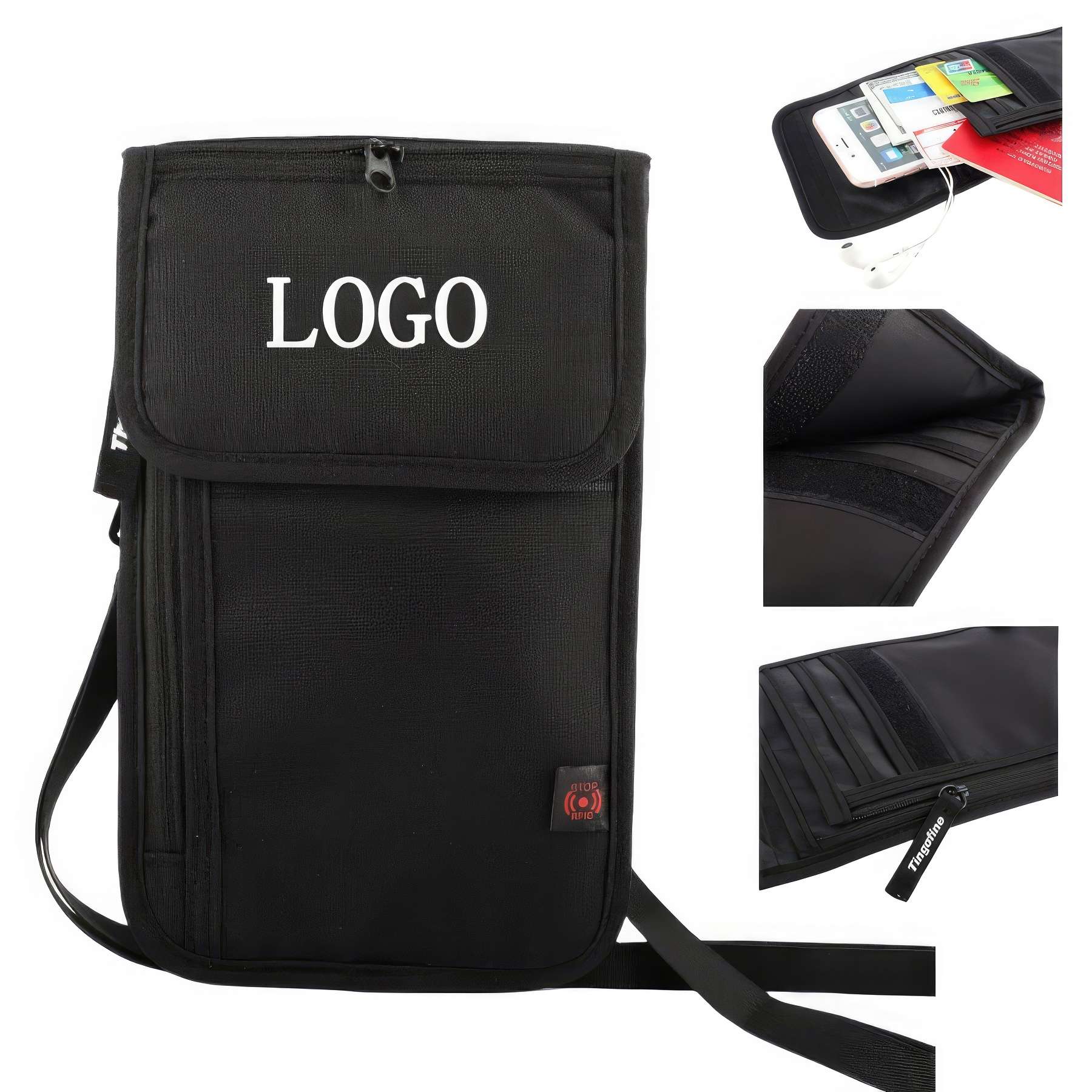 Travel Neck Pouch, RFID Passport Holder 2