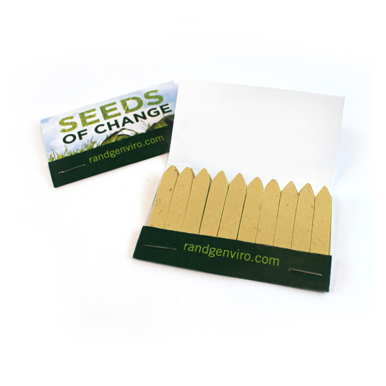 Large Seed Paper Matchbook, Single-Sided 2