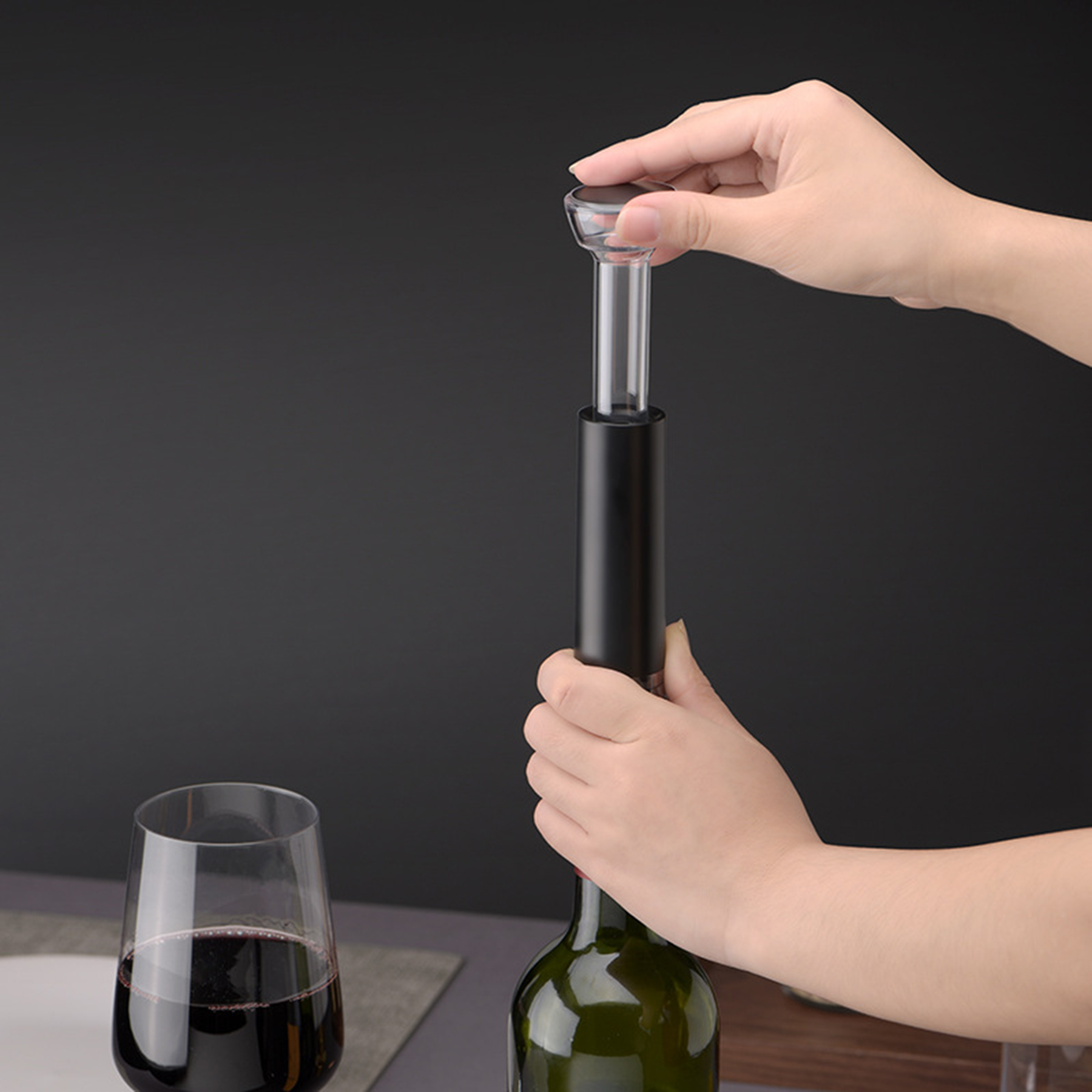 Wine Stopper Vacuum With Pump Stainless Steel Saver 2