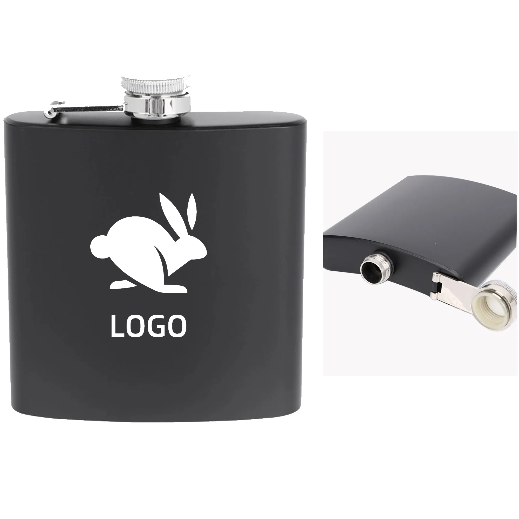 6oz Stainless Steel Hip Flask - Compact & Durable 1