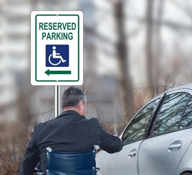 Handicap Parking Signs-1ft x 1ft (SQFT) 1