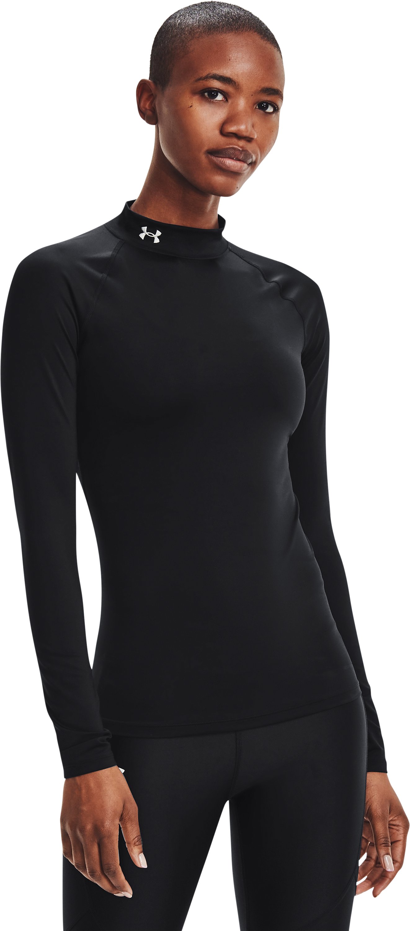 Women's HeatGear Compression Mock Long Sleeve 4