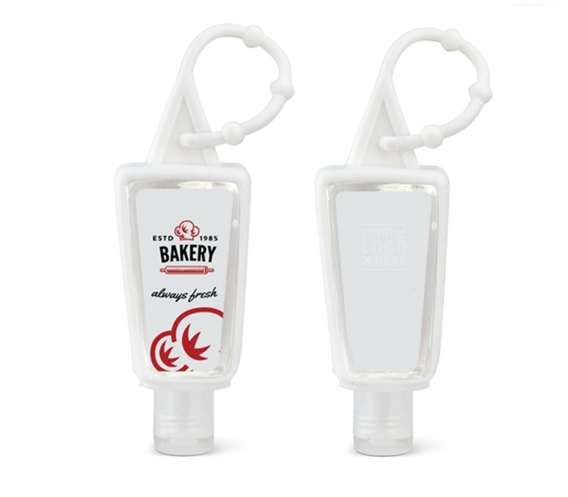 Citrus Scent Hand Sanitizer Gel with Silicone Holder, 1 oz. 1