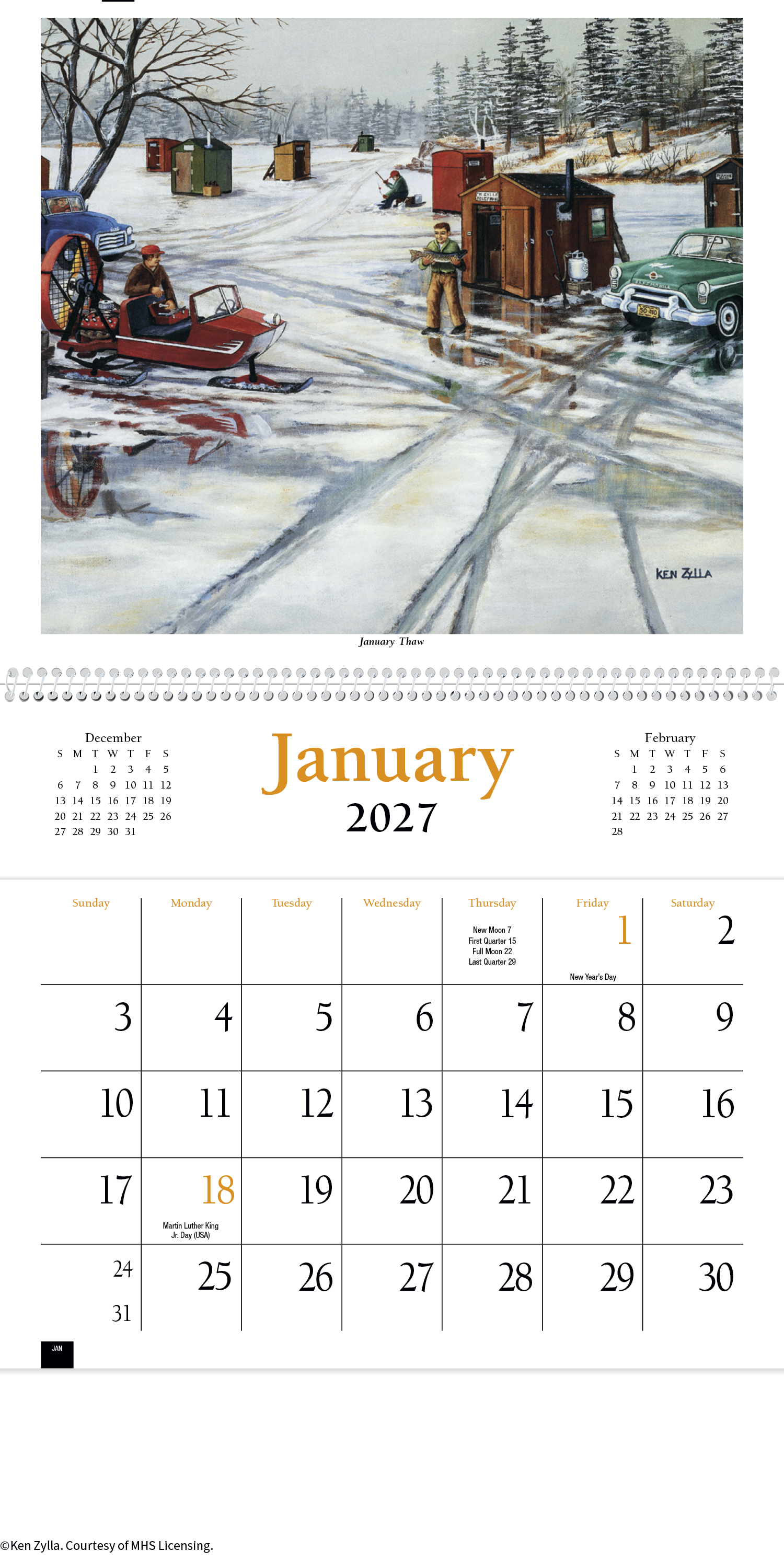 HotLine® Products America Remembered Pocket Calendar 24