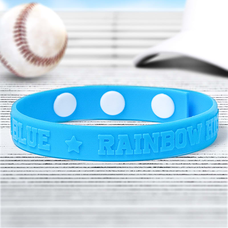 Embossed Silicone Adjustable Wristbands 53