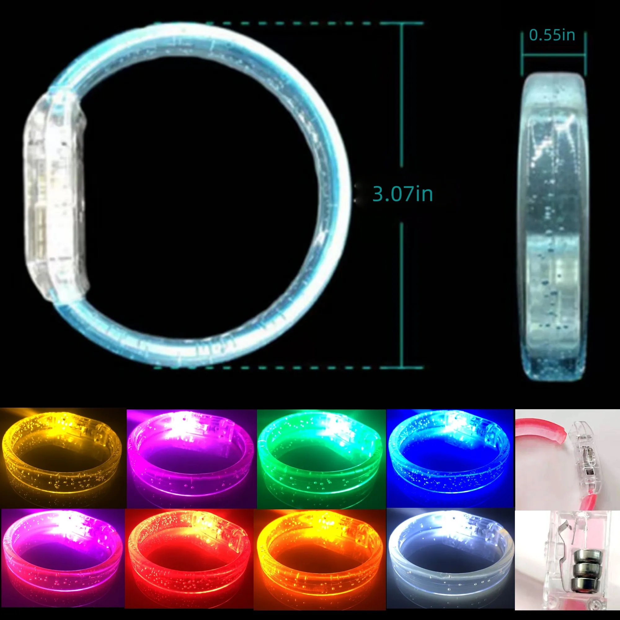 Concert glow bracelets