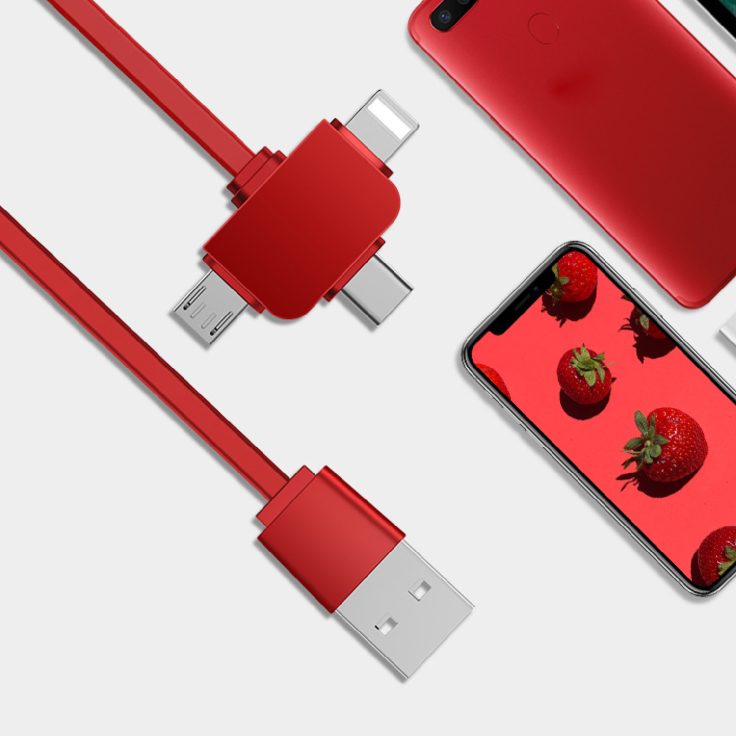 Multifunction Retractable USB Charger Cable 3