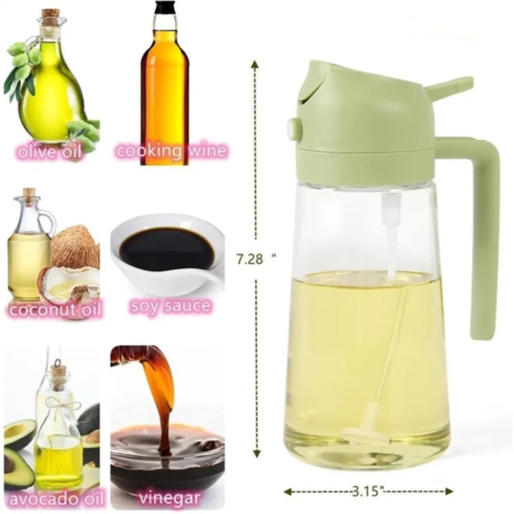 2 in1 Oil Sprayer for Cooking 16oz 5