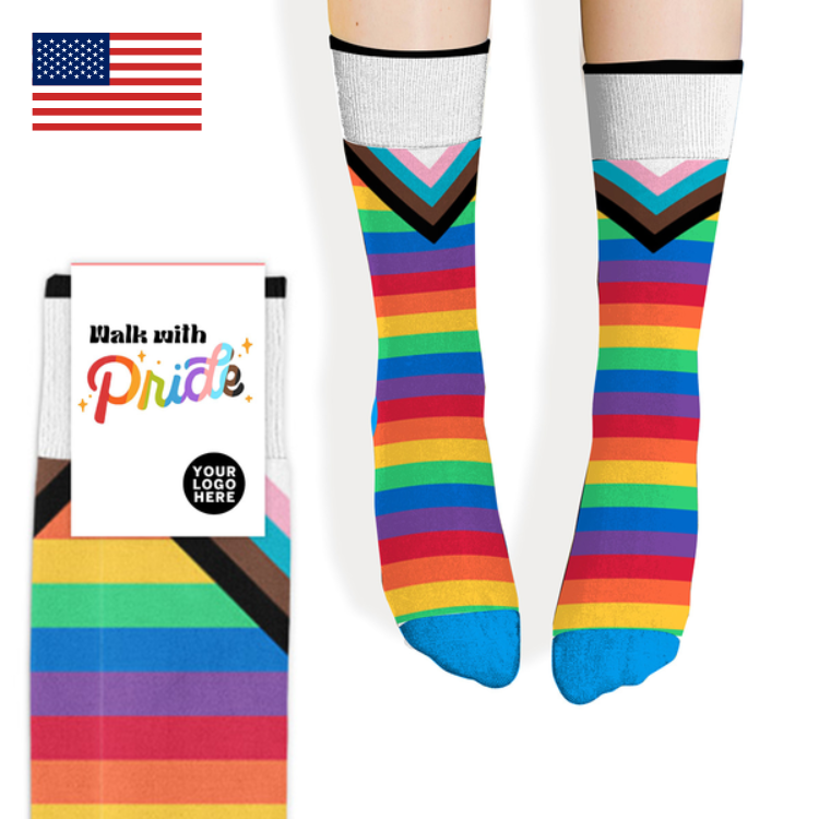 Pride Socks - Rainbow Socks with Full Pride Flag 1