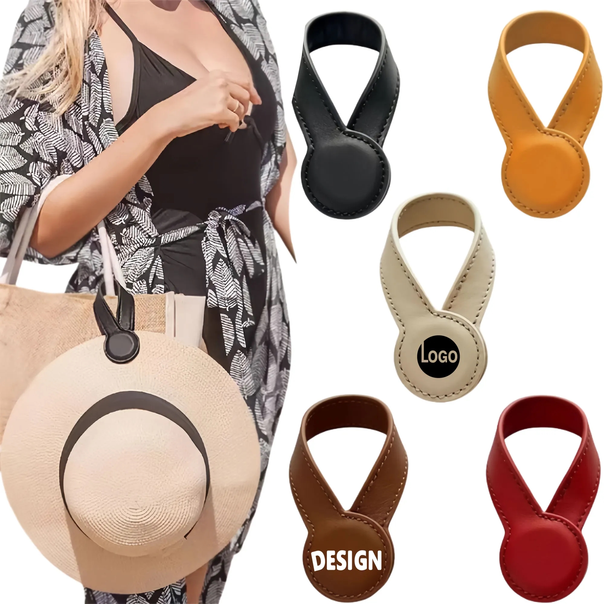 Versatile Leather Magnetic Hat Clip